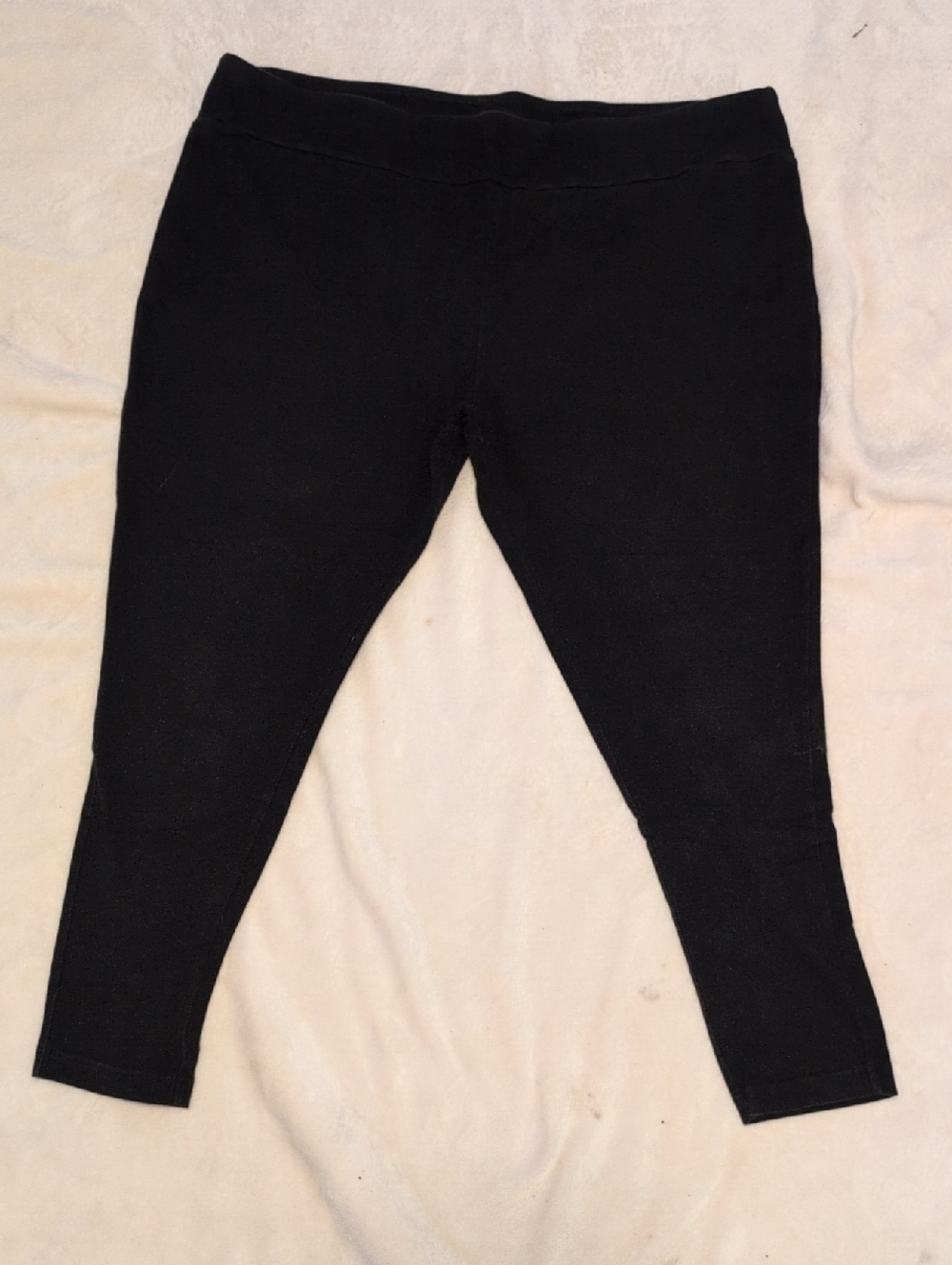 Terra & Sky Black Ponte Leggings Size 3X